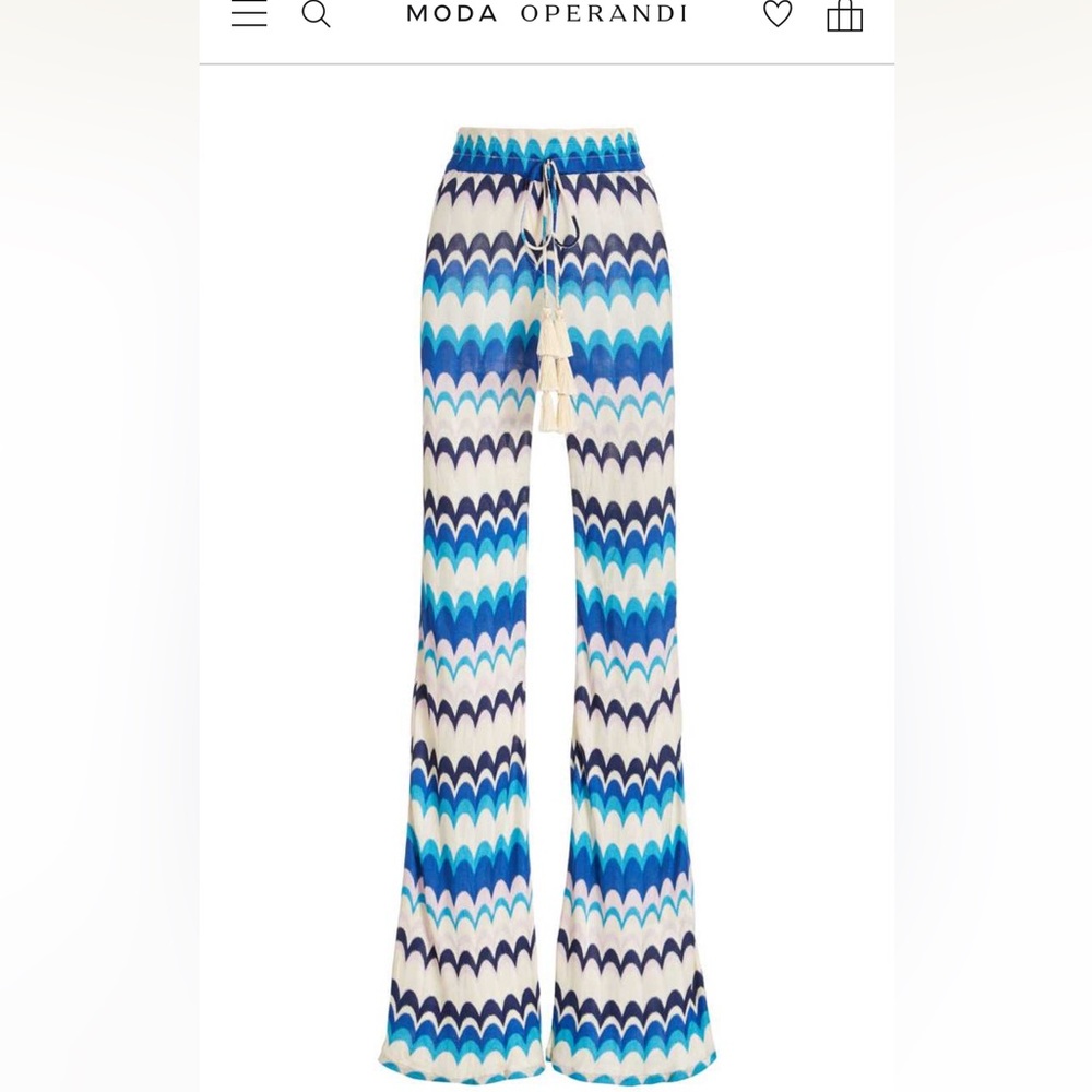 Alexis dixion chevron knit flare pant size small